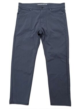 Western Rise AT Pants Mens 36x30 Slim Fit Stretch Water Resistance Gray